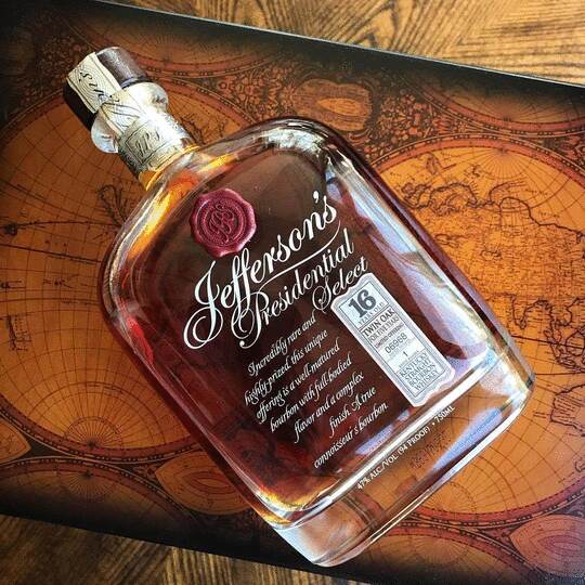 Jeffersons Presidential Select 16 Year Old Bourbon