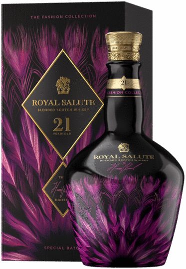 Chivas Royal Salute Fashion Collection Harris Reed Purple Edition 21 Year Old Blended Scotch Whisky