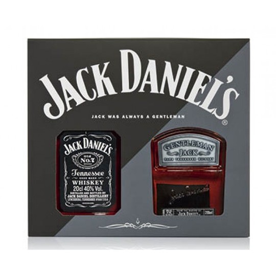 Jack Daniels Old No 7 Black Label Gentleman Jack Tennessee Whiskey Gift Pack