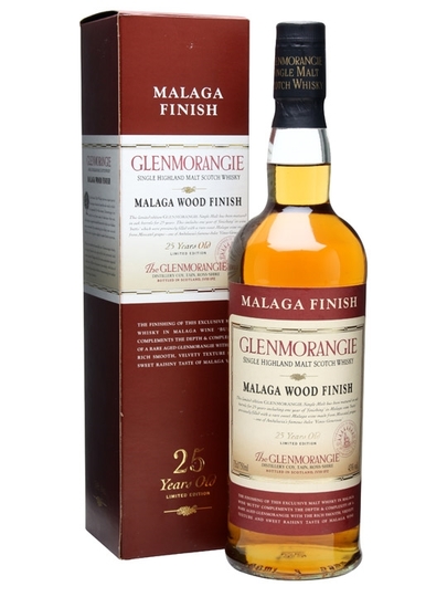 Glenmorangie 25 Year Old Malaga Wood Finish Single Malt Scotch Whisky