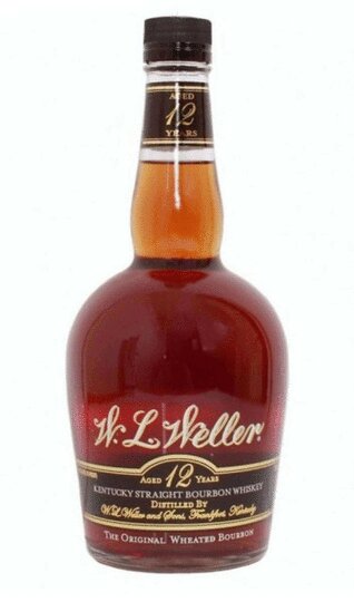 W L Weller 12 Year Old Bourbon Older Style Squat Bottling