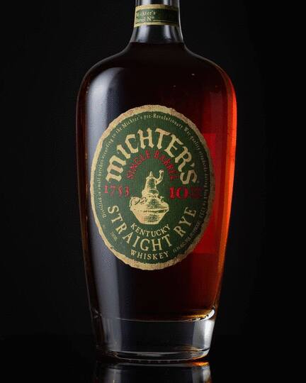 Michters 10 Year Old Single Barrel Straight Rye Whiskey