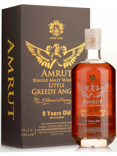 Amrut Little Greedy Angels Chairmans Reserve 8 Year Old Single Malt Whisky