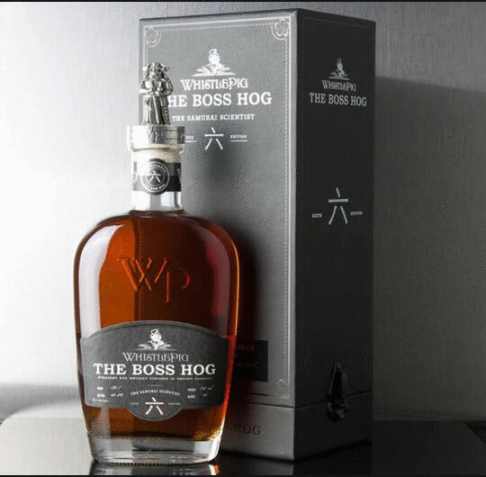 Whistlepig Farm The Boss Hog 6th Edition Samurai Scientist Straight Rye Whiskey Damaged Box