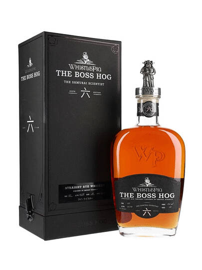 Whistlepig Farm The Boss Hog 6th Edition Samurai Scientist Straight Rye Whiskey Damaged Box