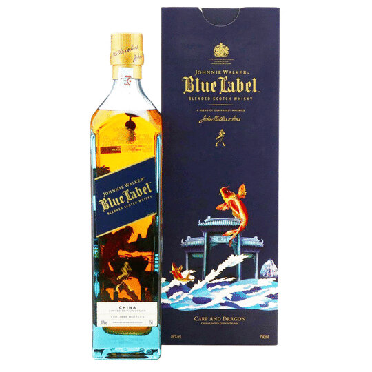 Johnnie Walker Blue Label Limited Edition Carp And Dragon China Design Scotch
