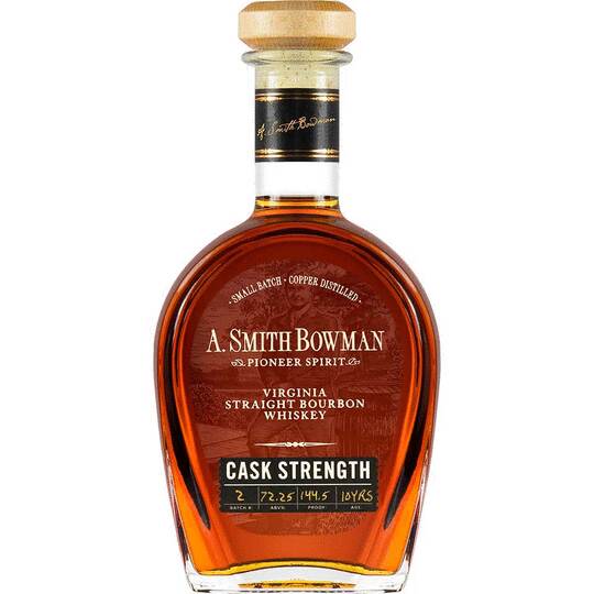 A Smith Bowman Distillery Bowmans Cask Strength Straight Bourbon Whiskey