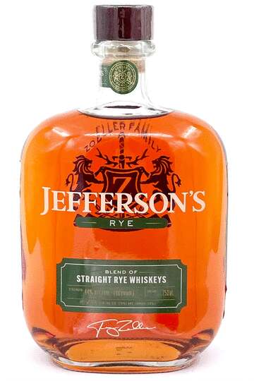 Jeffersons Blend Of Straight Rye Whiskey