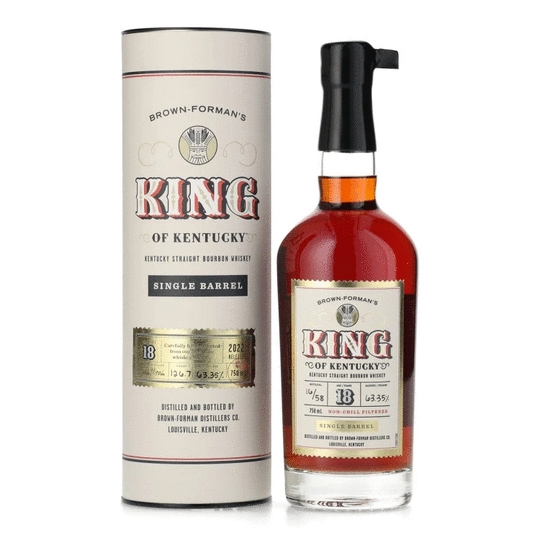 Brown Formans King Of Kentucky 2022 18 Year Old Single Barrel Bourbon