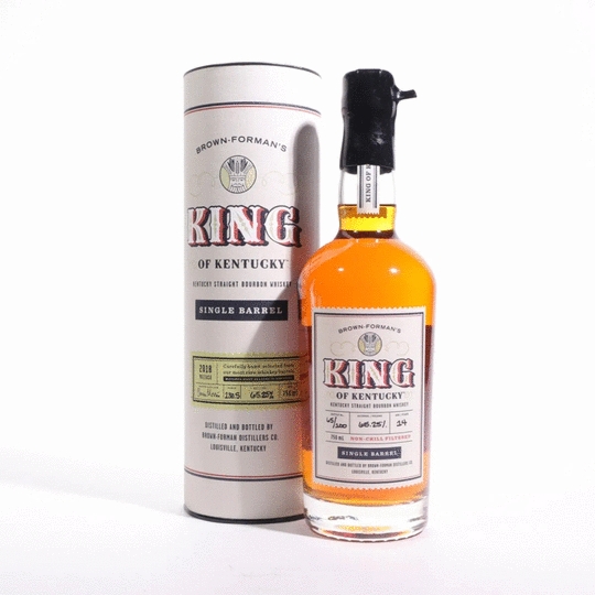 Brown Formans King Of Kentucky 2018 14 Year Old Single Barrel Bourbon