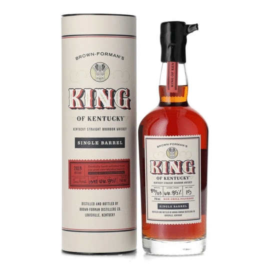 Brown Formans King Of Kentucky 2019 15 Year Old Single Barrel Bourbon
