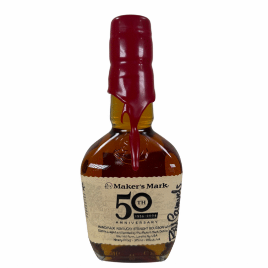 Makers Mark 50th Anniversary Signed Kentucky Straight Bourbon Whisky