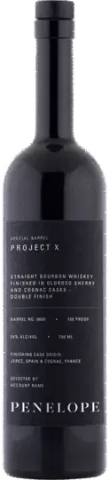 Penelope Project X Oloroso Sherry And Cognac Cask Straight Bourbon Whiskey