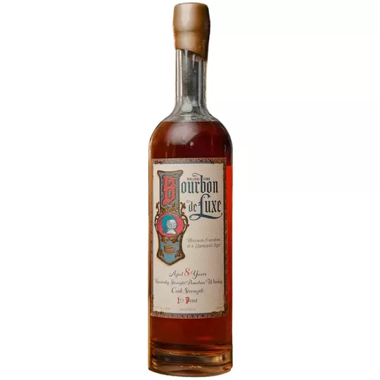 Bourbon De Luxe Cask Strength 8 Year Old Kentucky Straight Bourbon Whiskey