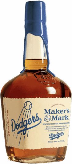 Makers Mark Los Angeles Dodgers Blue And White Limited Edition Kentucky Straight Bourbon Whisky