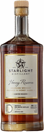 Starlight Distillery Honey Reserve Barrel Finish Bourbon Whiskey