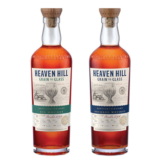 Heaven Hill Grain To Glass Bourbon Rye Whiskey Bundle