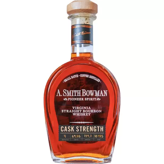 A Smith Bowman Distillery Bowmans Cask Strength Straight Bourbon Whiskey