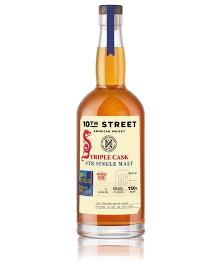 10th Street Distillery Str Triple Cask American Single Malt Whiskey