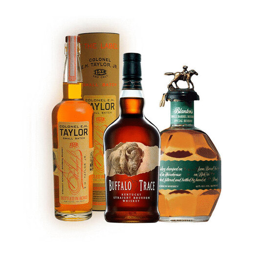 Buffalo Trace Bourbon Blantons Special Taylor Small Batch Bourbon Bundle