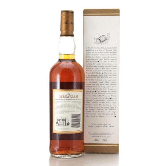 The Macallan 10 Year Old Sherry Oak 1999 2004 Bottling
