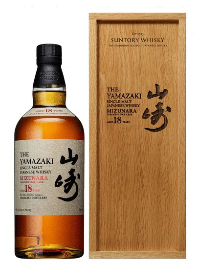 Suntory The Yamazaki Mizunara Japanese Oak Cask 18 Year Old Single Malt Whisky