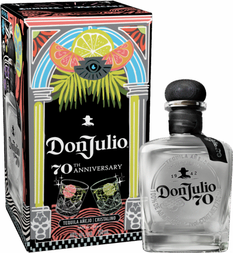 Don Julio 70th Anniversary Tequila Anejo Cristalino Summer Of Mexicana Artist Edition