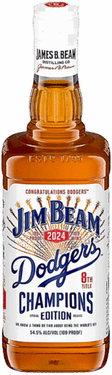 Jim Beam Champion Edition La Dodgers 8th Title Kentucky Straight Bourbon Whiskey