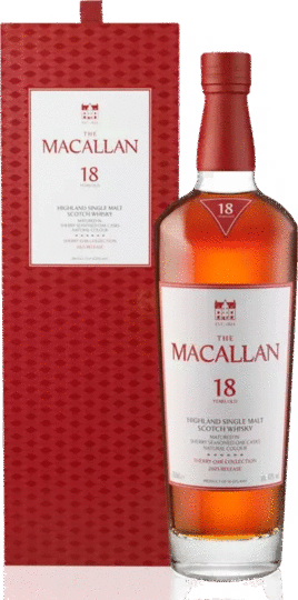 The Macallan 18 Year Old Sherry Oak Single Malt Scotch Whisky
