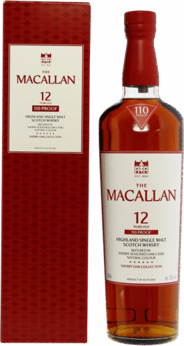 The Macallan 110 Proof 12 Year Old Sherry Oak Single Malt Scotch Whisky