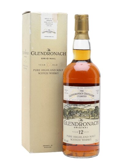 The Glendronach Original 12 Year Old Single Malt Scotch Whisky 1980s Bottling