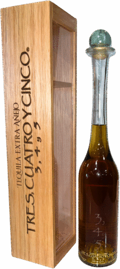 Tres Cuatro Y Cinco Extra Anejo Tequila
