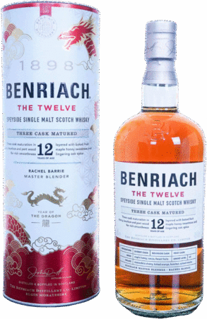 The Benriach The Twelve 12 Year Old Year Of The Dragon Limited Edition Single Malt Scotch Whisky