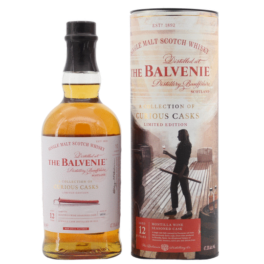 The Balvenie A Collection Of Curious Casks 12 Year Old Montilla Wine Seasoned Casks