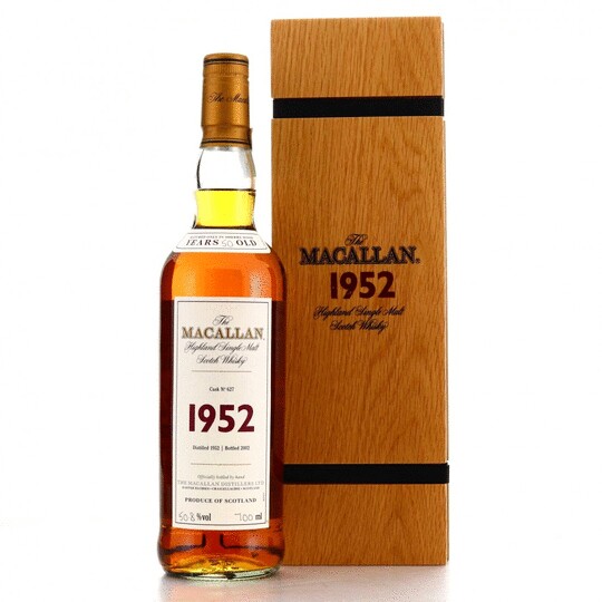 The Macallan Fine Rare 1952 Vintage Single Malt Scotch Whisky