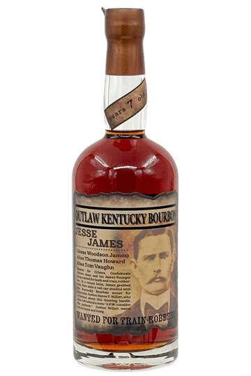 The Original Jesse James Outlaw 7 Year Old Bourbon Whiskey