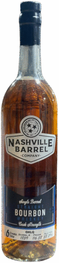 Nashville Barrel Company Single Barrel Cask Strength 6 Year Old Straight Bourbon Whiskey