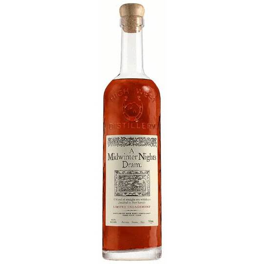 High West A Midwinter Night Dram Straight Rye Whiskey