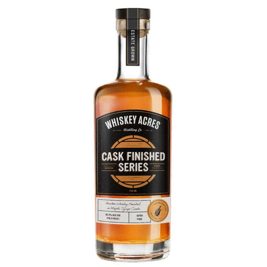 Whiskey Acres Distilling Co Whiskey Acres Distilling Co Cask Finished Series Maple Syrup Bourbon Whiskey