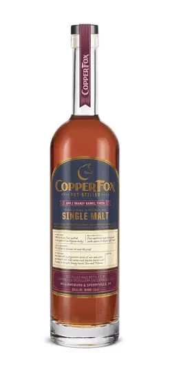 The Copper Fox Distillery Apple Brandy Barrel Finish Single Malt Whisky