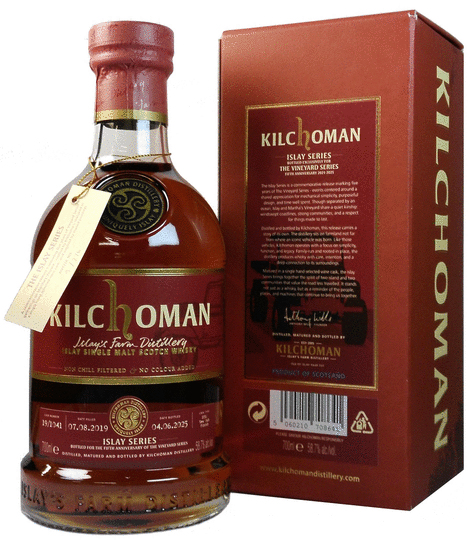 Kilchoman Islay Series Fifth Anniversary Of The Vineyard Series Single Malt Scotch Whisky