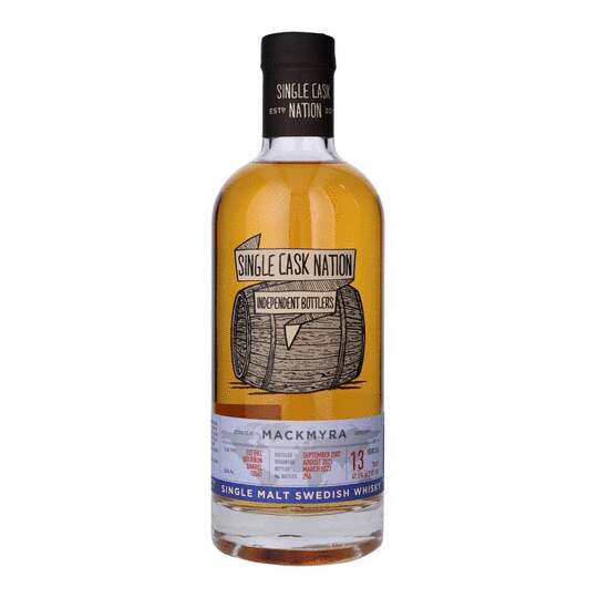 Single Cask Nation Mackmyra 13 Year Old Single Malt Swedish Whisky