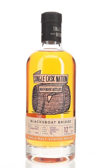 Single Cask Nation Blacksboat Bridge 12 Year Old Single Malt Scotch Whisky
