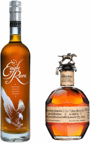 Buffalo Trace Eagle Rare 10 Year Old Blantons Original Bourbon Bundle