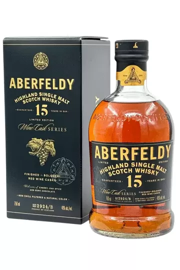 Aberfeldy Bolgheri Red Wine Cask Finish 15 Year Old Single Malt Scotch Whisky