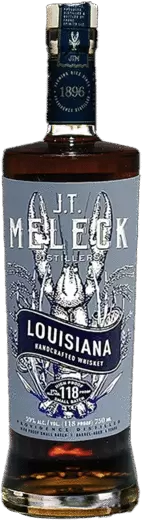 J T Meleck Distillers High Proof Small Batch Rice Whiskey