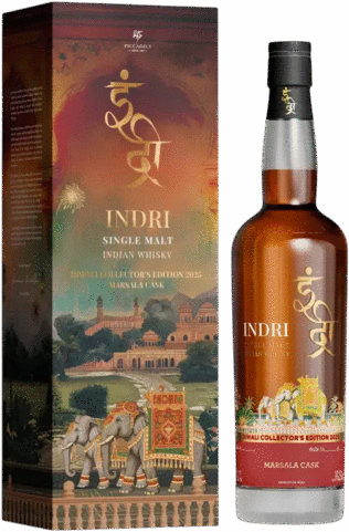 Indri Diwali Collectors Edition Marsala Cask Indian Single Malt Whisky