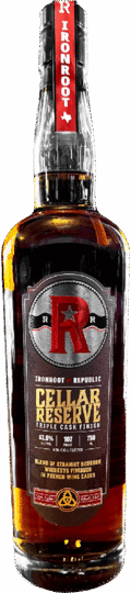 Ironroot Republic Triple Cask Finish Cellar Reserve Bourbon Whiskey