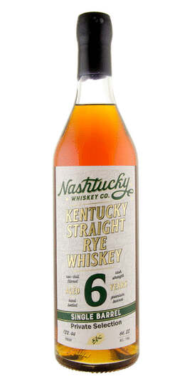 Nashville Barrel Company Nashtucky Private Selection 6 Years Old Single Barrel Kentucky Straight Rye Whiskey