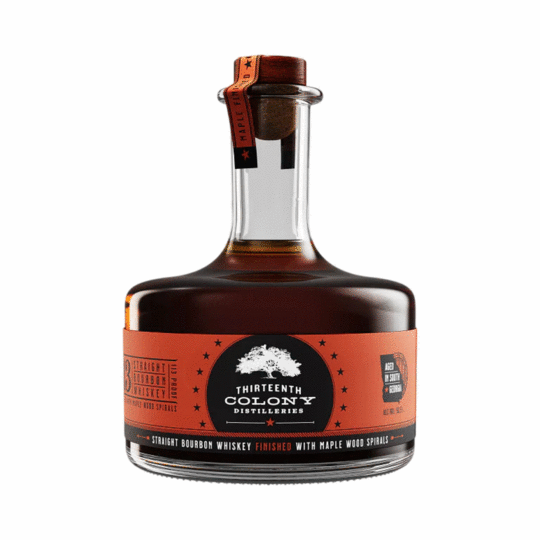 Thirteenth Colony Distilleries 113 Maple Wood Spirals Finished Straight Bourbon Whiskey